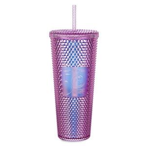NEW 🏰👑🥤Pink Walt Disney World 50th Ann Geometric Starbucks Tumbler with Straw
